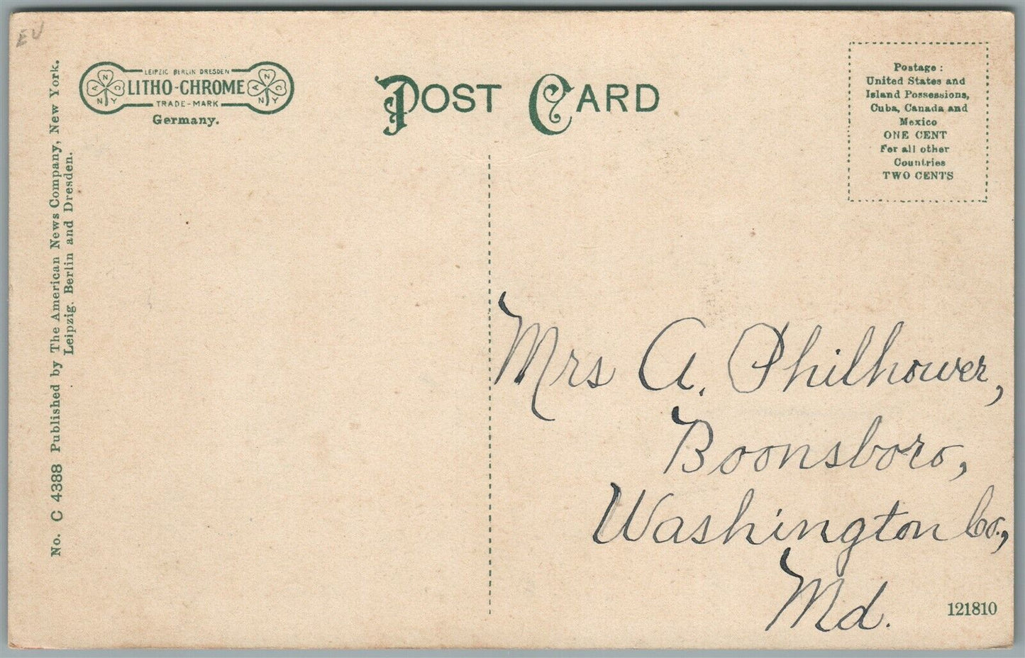 CLINTON NJ MAIN STREET ANTIQUE POSTCARD