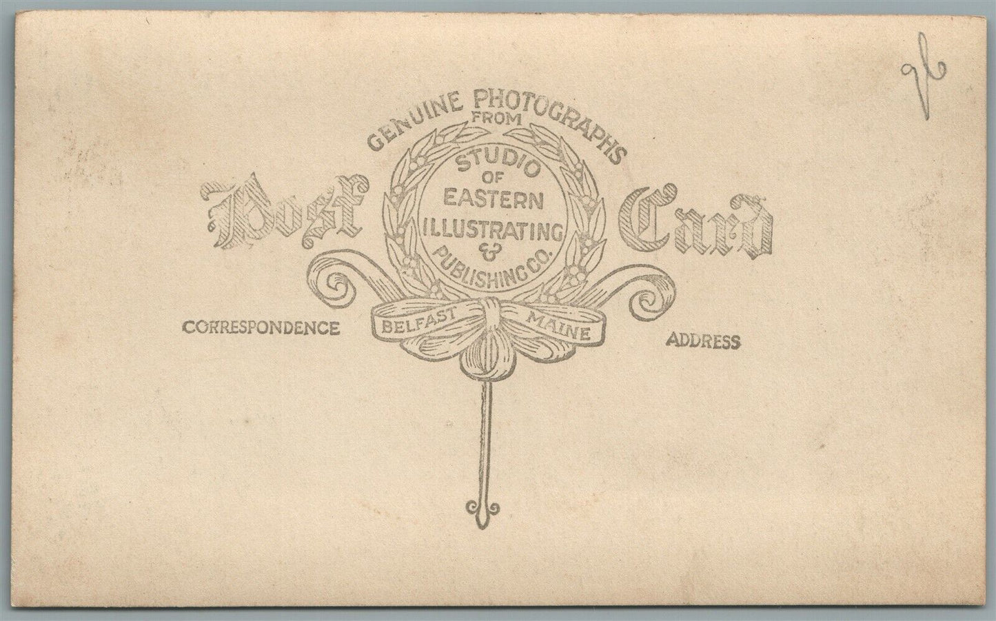 NORTHPORT ME IRA COBE MANSION ANTIQUE REAL PHOTO POSTCARD RPPC