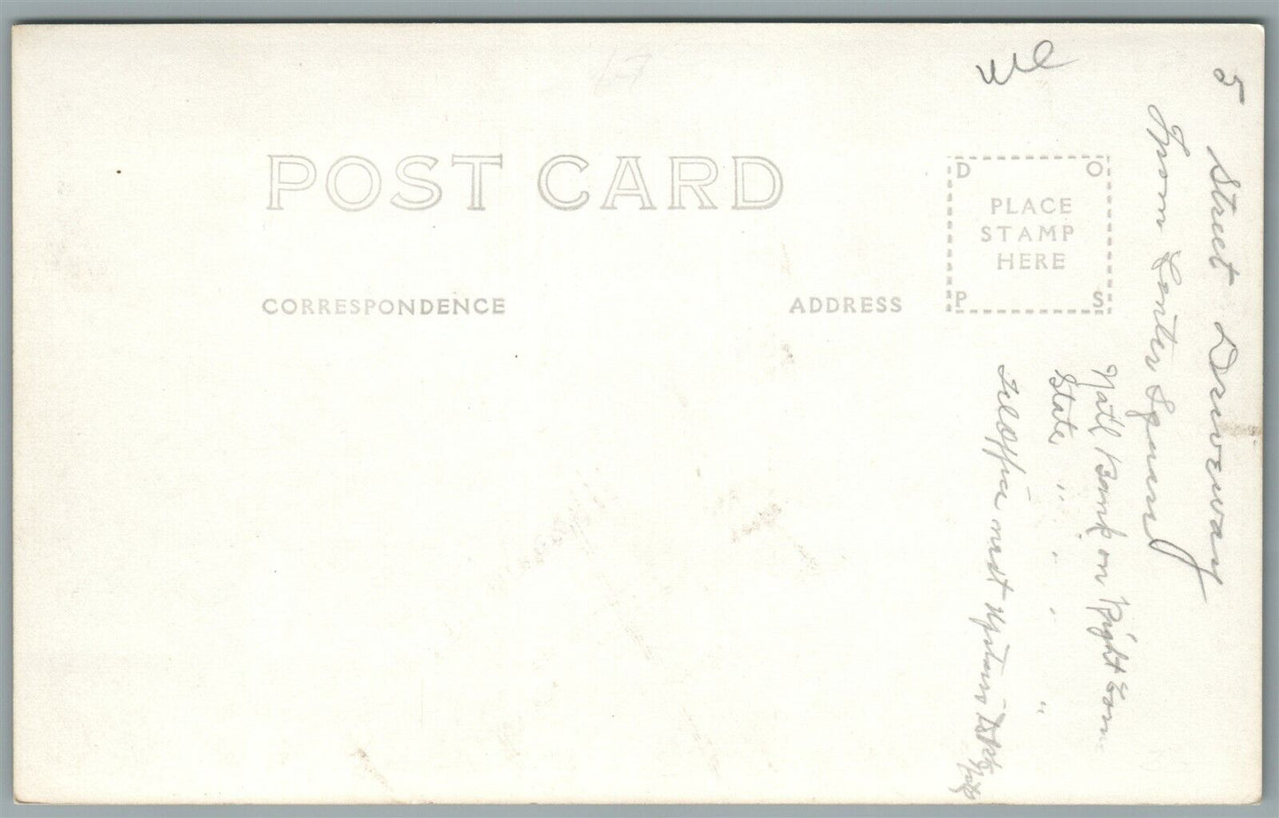 SIBLEY IA 9th STREET ANTIQUE REAL PHOTO POSTCARD RPPC