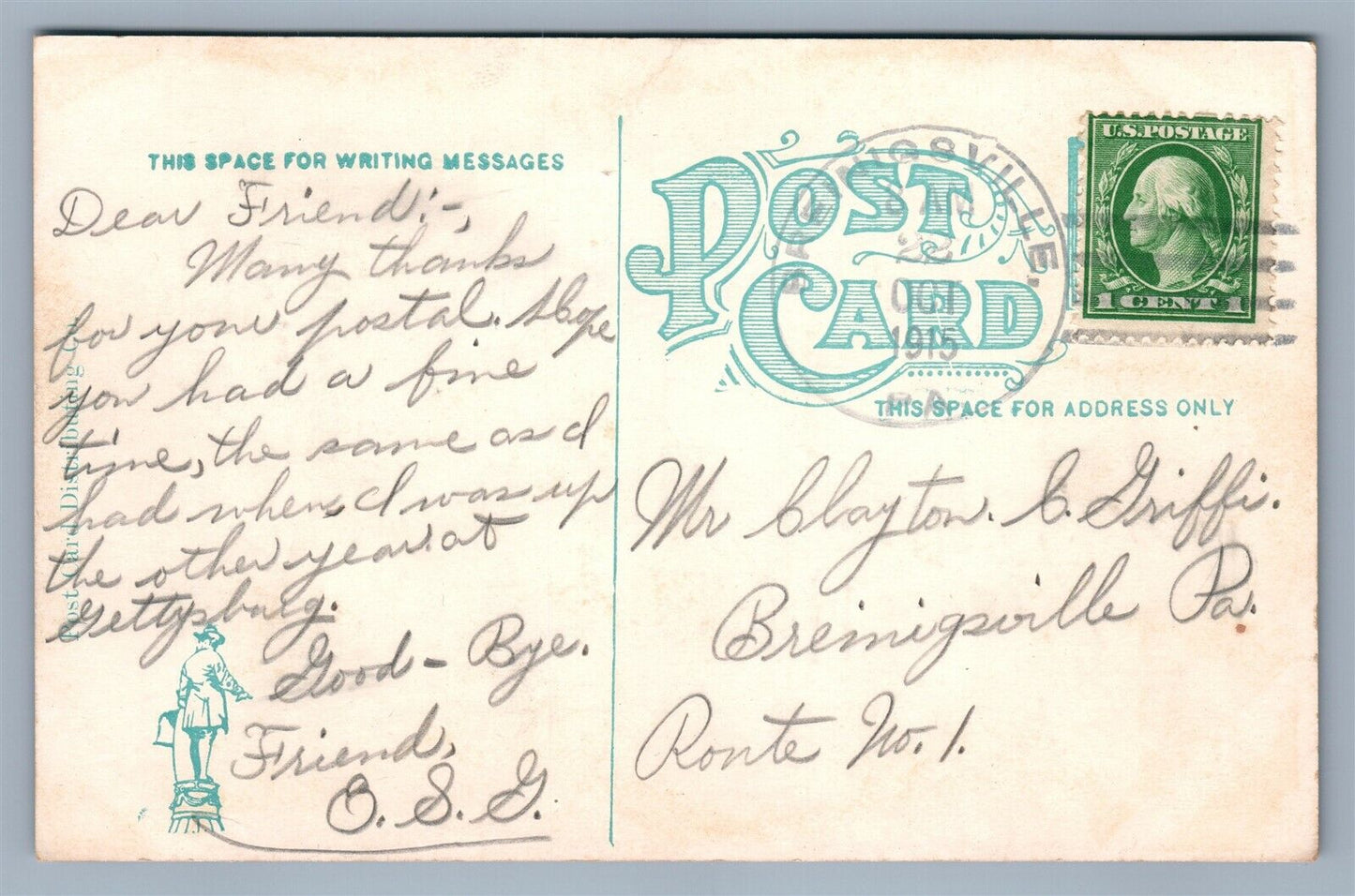 ALLENTOWN PA YMCA ANTIQUE POSTCARD