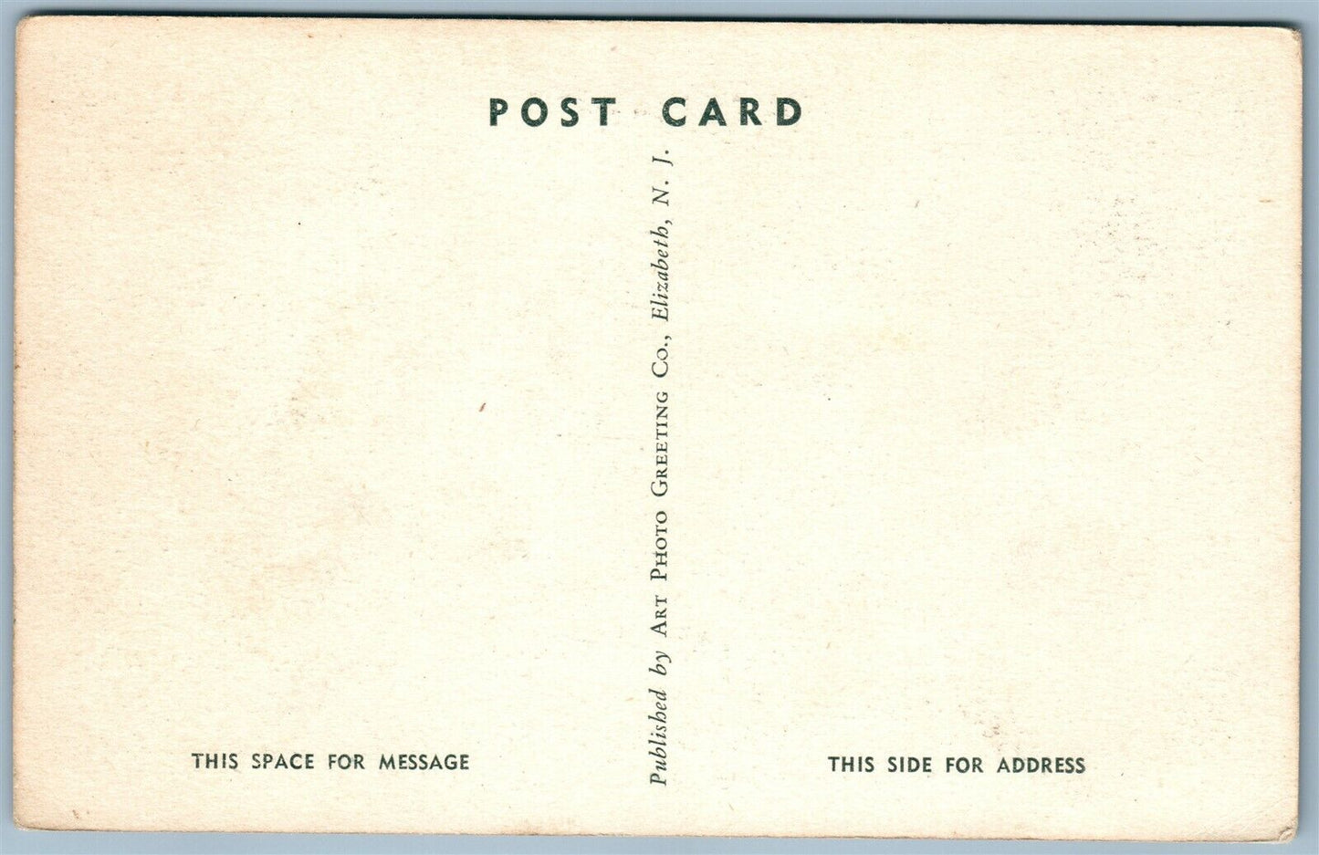 WASHINGTON NJ CORNISH MANSION ANTIQUE POSTCARD