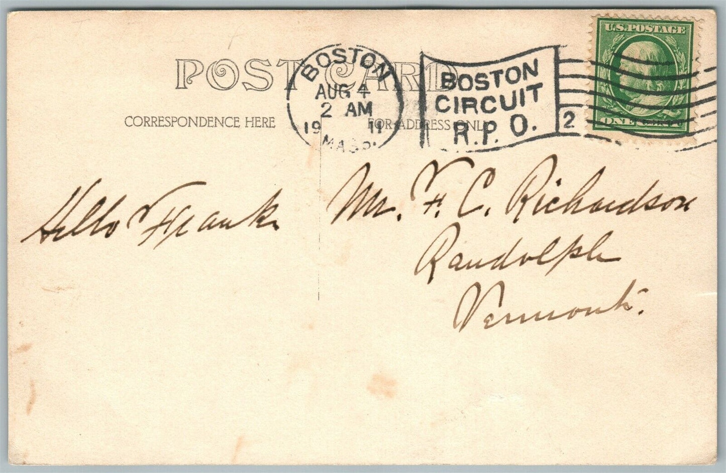 EXAGGERATED FISHING 1911 ANTIQUE REAL PHOTO POSTCARD RPPC NIP + TUCK w/ A BASS