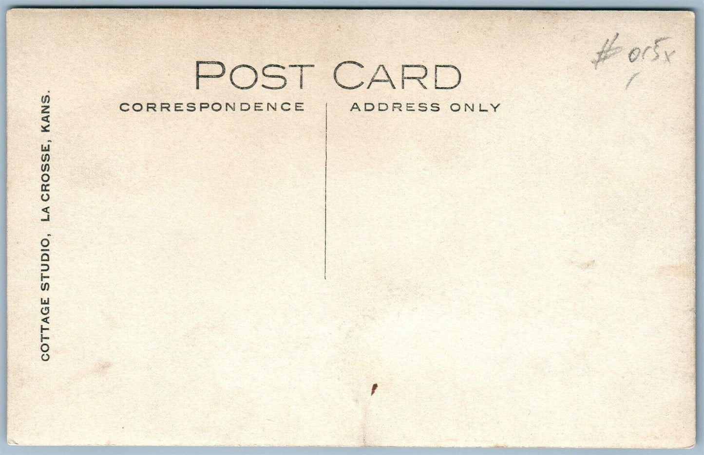 LA CROSSE KS MAIN STREET ANTIQUE REAL PHOTO POSTCARD RPPC