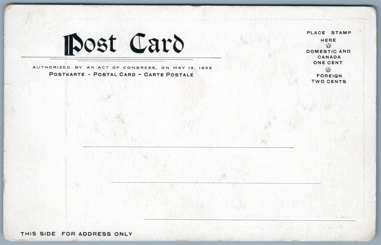 RENSSELAER NY BROADWAY UNDIVIDED ANTIQUE POSTCARD