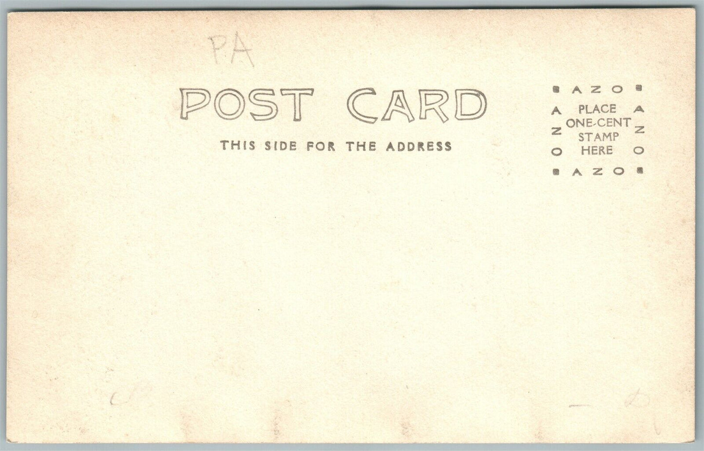 MOOSIC LAKE PA ANTIQUE REAL PHOTO POSTCARD RPPC