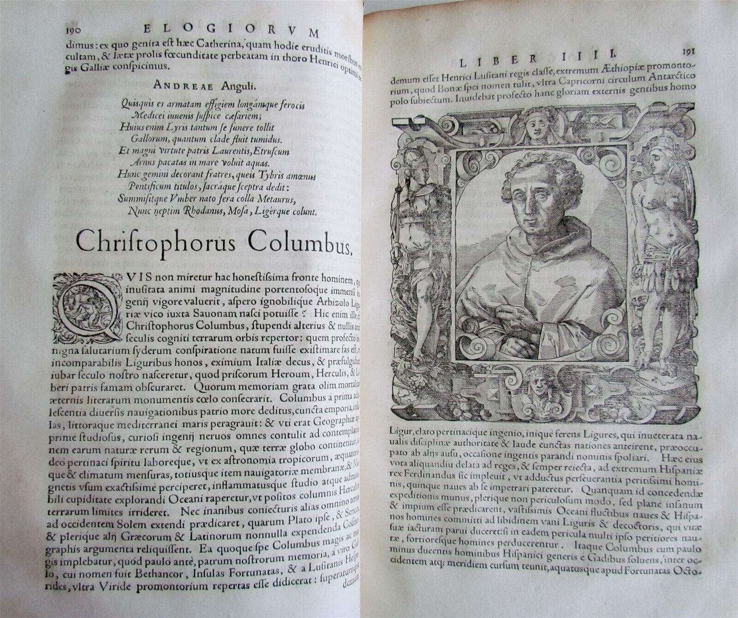 1575-1577 ELOGIA VIRORUM BELLICA VIRTUTE by Paolo Giovio ILLUSTRATED antique