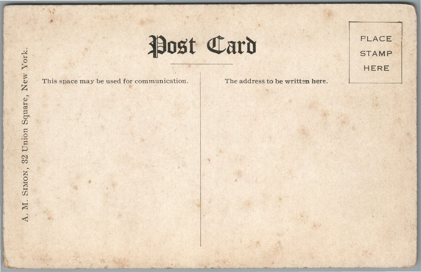 ATLANTA GA STREET IN CAMP GORDON ANTIQUE POSTCARD