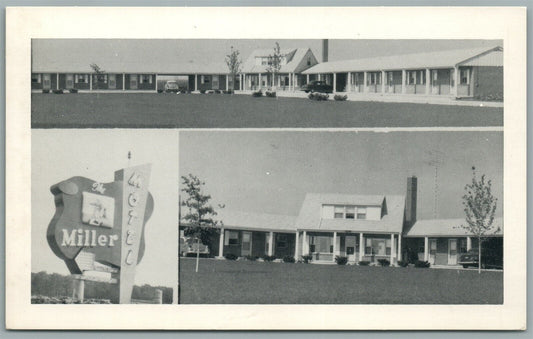TOLEDO OH MILLER MOTEL VINTAGE POSTCARD