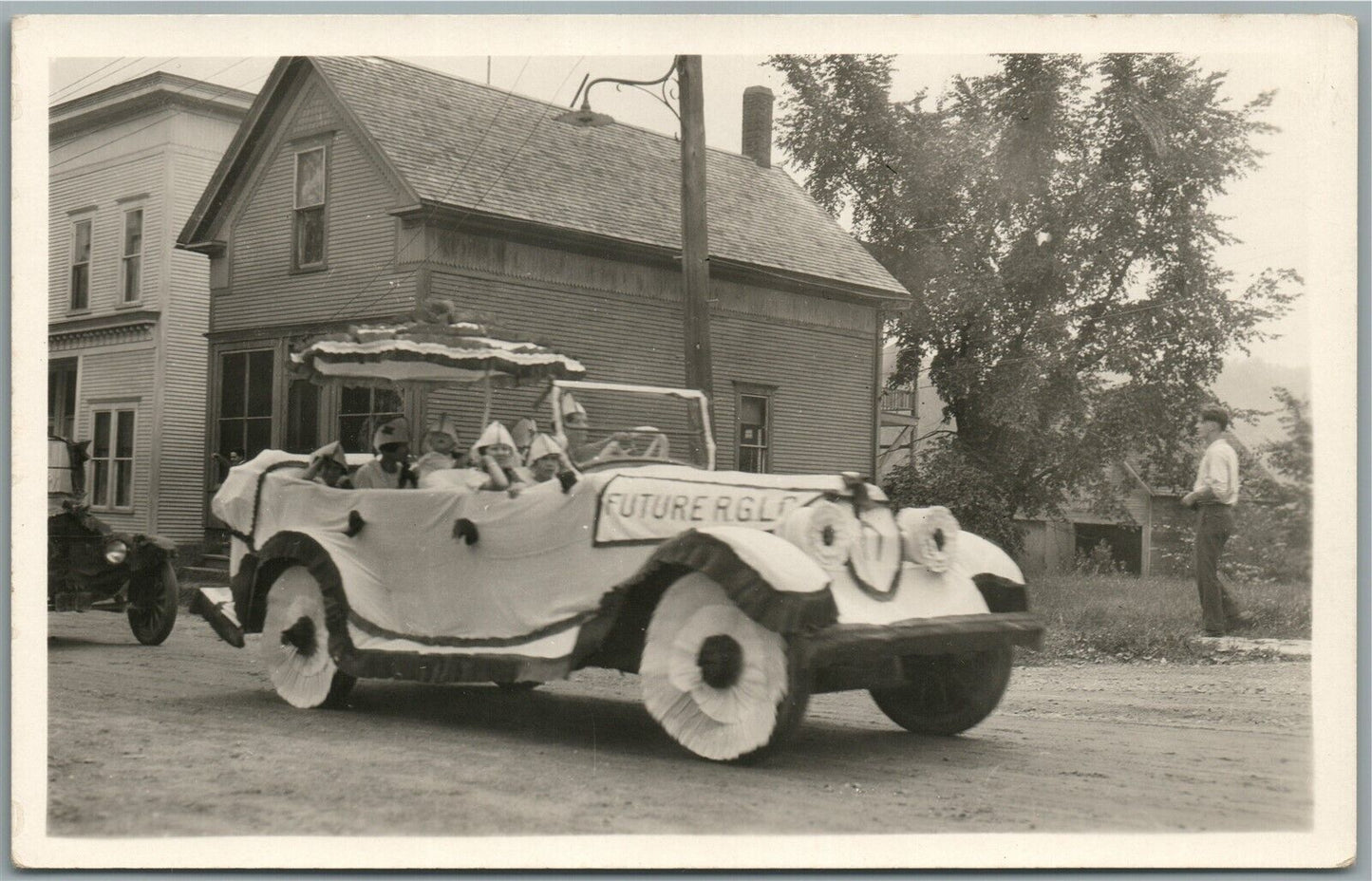 WILLIAMSTOWN VT OLD HOME WEEK ANTIQUE REAL PHOTO POSTCARD RPPC VINTAGE CAR