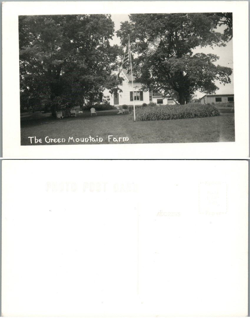 GREEN MOUNTAIN FARM N.C. VINTAGE RPPC REAL PHOTO POSTCARD