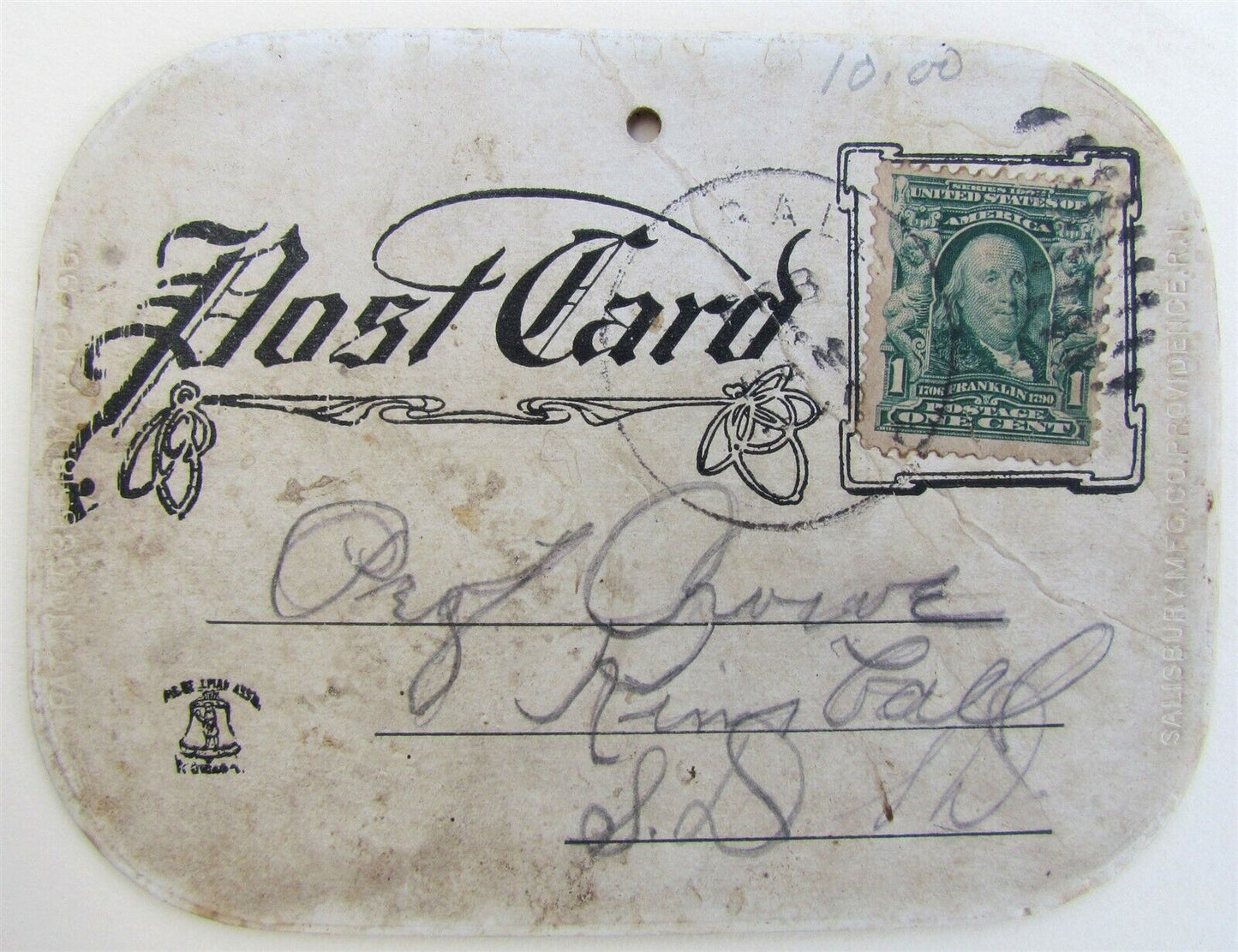 MULTIPLE BABES RARE MINIATURE POSTCARD w/ OVAL EDGE