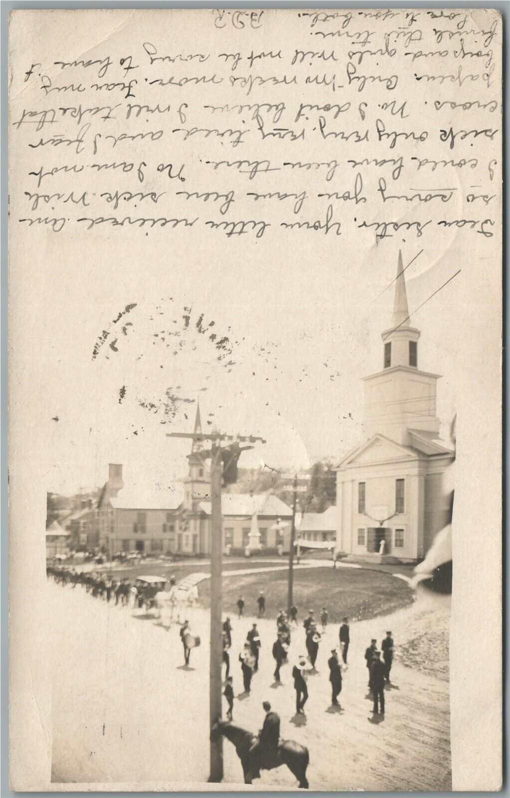 WILLIAMSTOWN VT UNITED CHURCH ANTIQUE REAL PHOTO POSTCARD RPPC