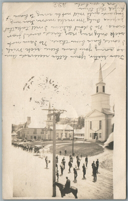 WILLIAMSTOWN VT UNITED CHURCH ANTIQUE REAL PHOTO POSTCARD RPPC