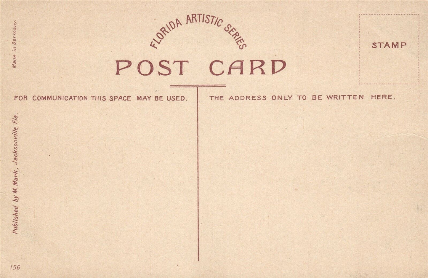 DAYTONA FL VOLUSIA AVENUE CONGREGATIONAL CHURCH ANTIQUE POSTCARD