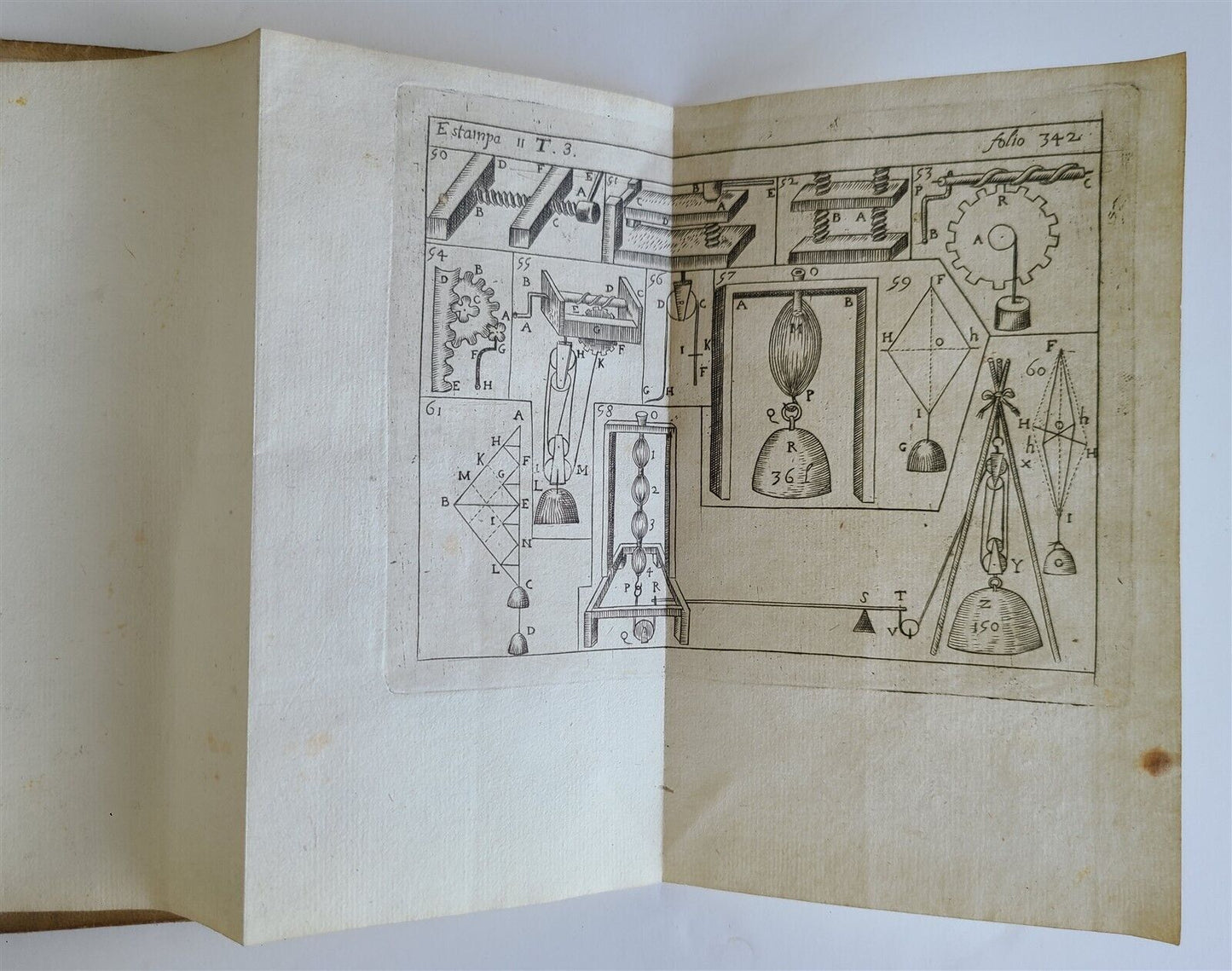 1727 MATHEMATICS in SPANISH Compendio mathematico antique TRIGONOMETRIA