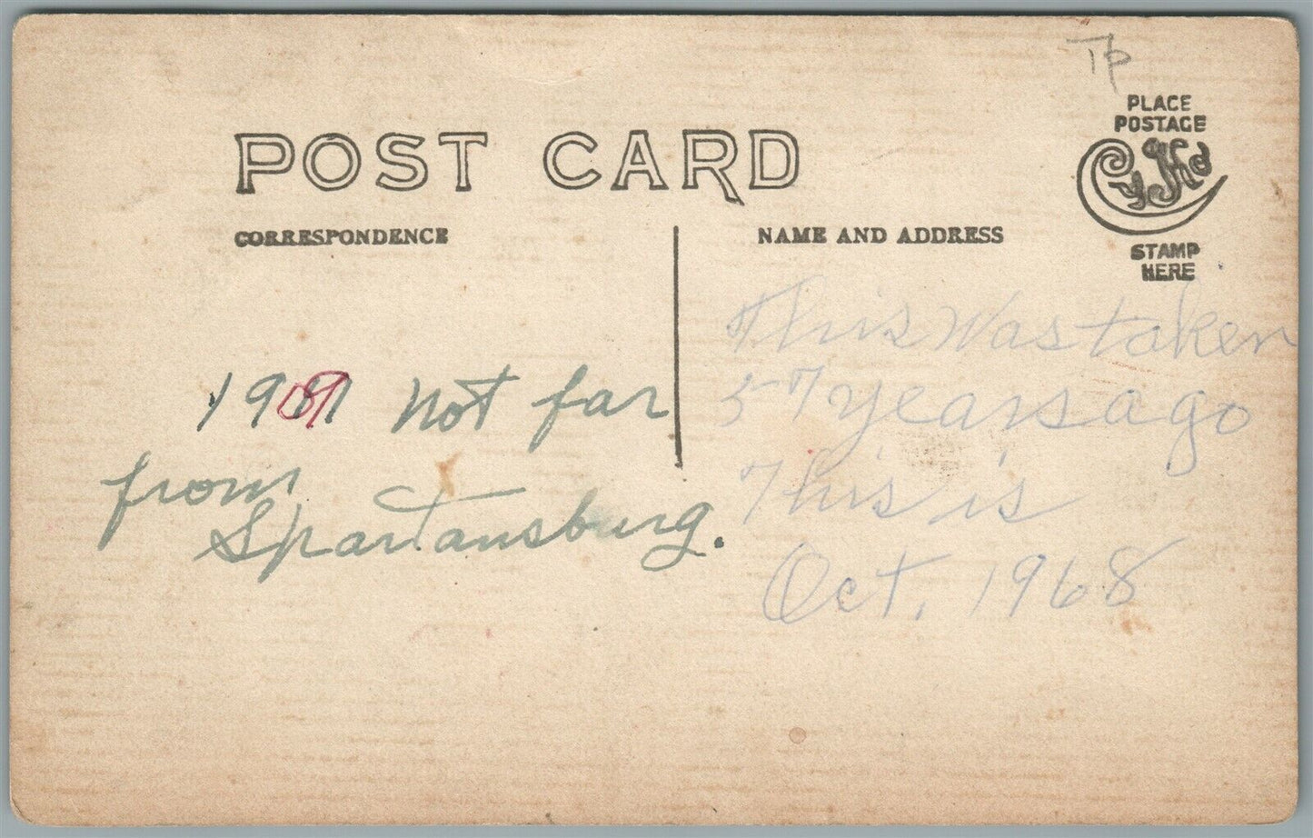 SPARTANSBURG PA AFTER TORNADO ANTIQUE REAL PHOTO POSTCARD RPPC