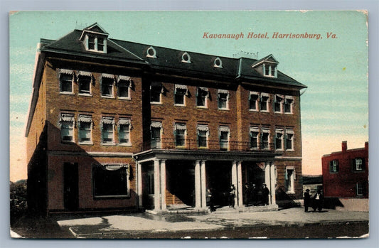HARRISONBURG VA KAVANAUGH HOTEL ANTIQUE POSTCARD