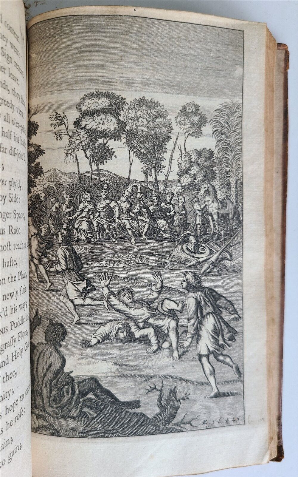 1719 WORKS of VIRGIL in ENGLISH by DRYDEN 3 VOLUMES antique ILLUSTRATED