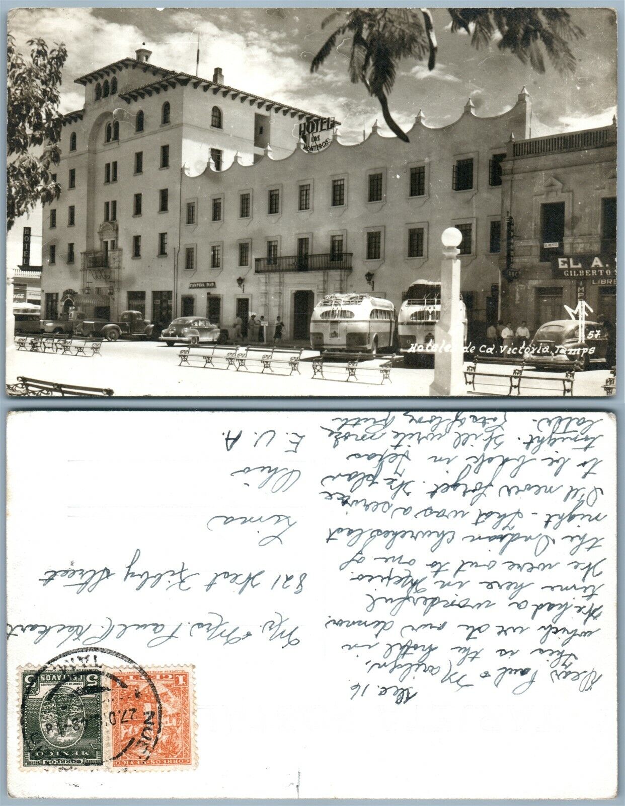 CIUDAD VICTORIA HOTEL TAMAULIPAS MEXICO VINTAGE REAL PHOTO POSTCARD RPPC