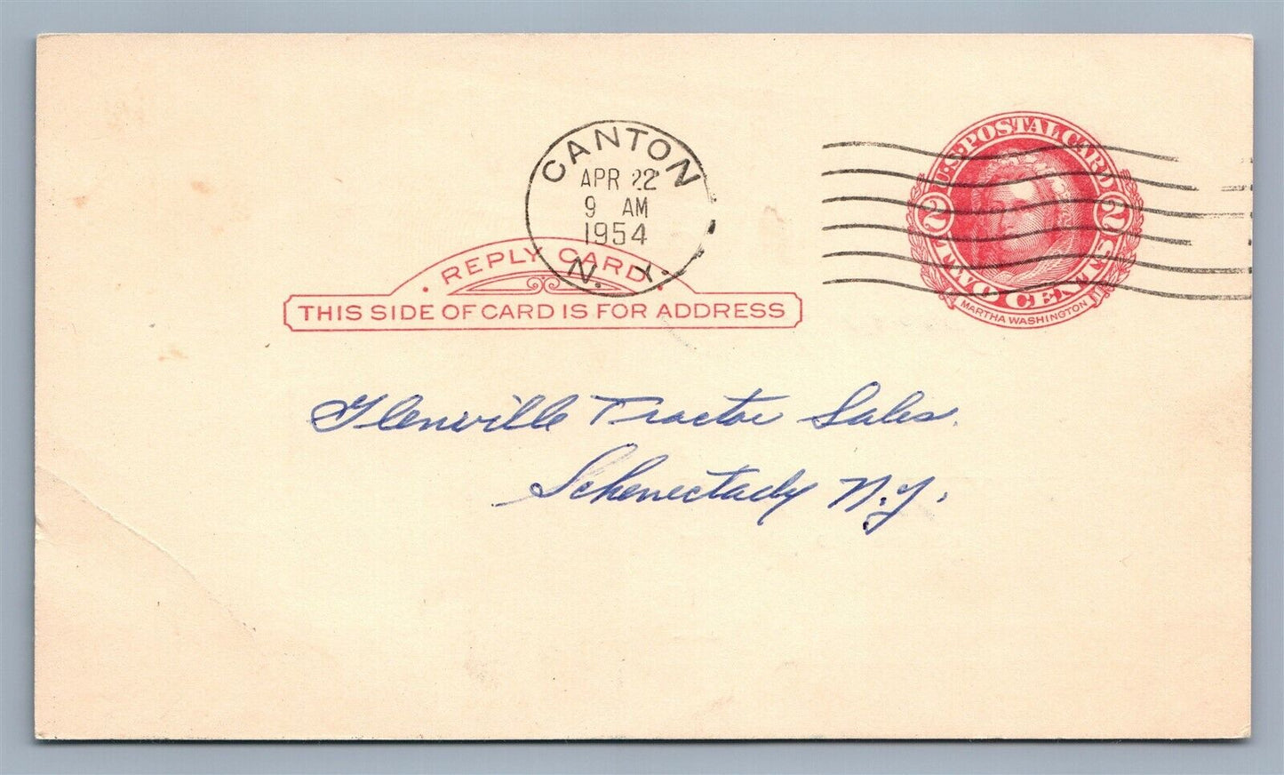 ASHLAND OH MYERS & BRO. CO. ADVERTISING VINTAGE POSTCARD