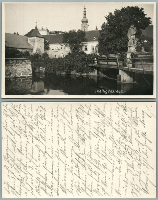 HEILIGENKREUZ  AUSTRIA VINTAGE REAL PHOTO POSTCARD RPPC