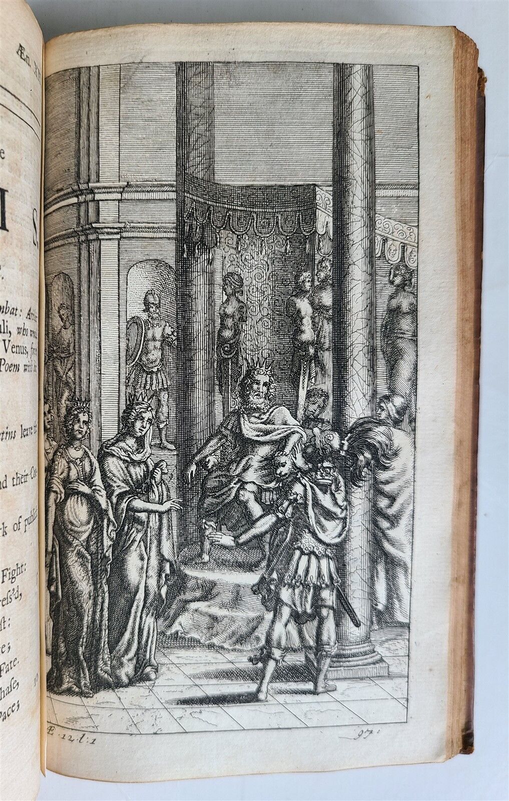1719 WORKS of VIRGIL in ENGLISH by DRYDEN 3 VOLUMES antique ILLUSTRATED