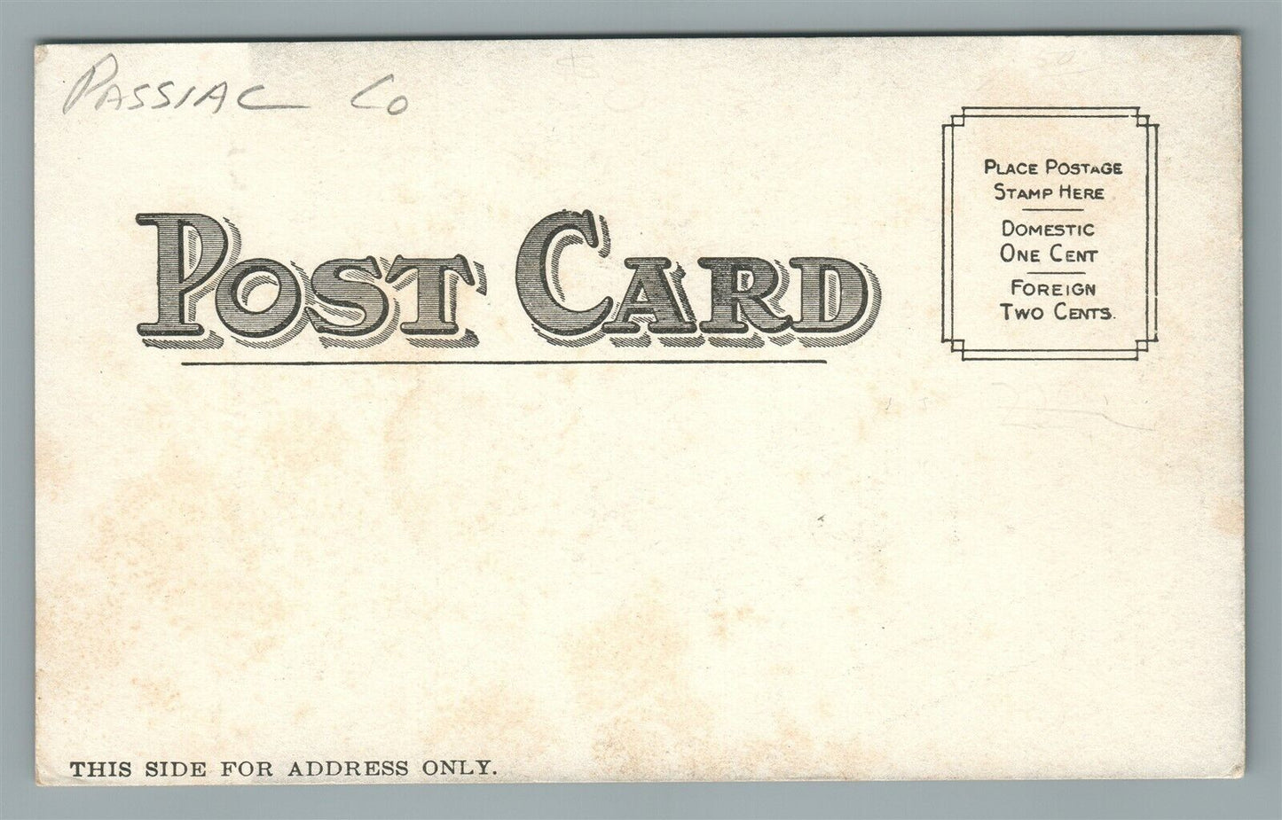PATERSON NJ LAUREL GROVE CEMETERY ANTIQUE POSTCARD