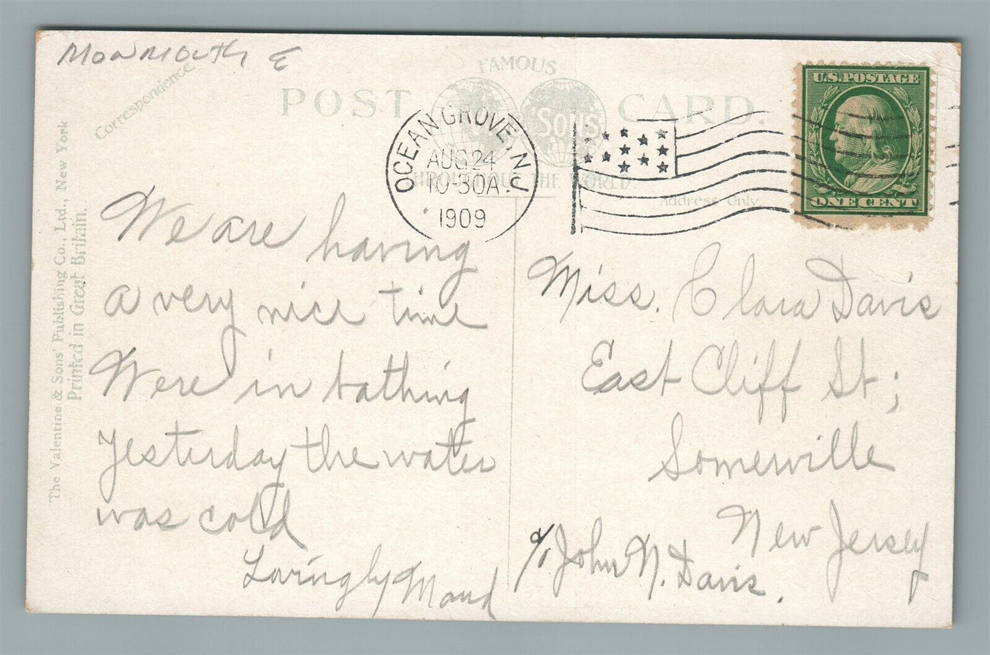 ASBURY PARK NJ 6th AVENUE ANTIQUE POSTCARD
