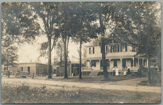 GREENVILLE PA STREET SCENE ANTIQUE REAL PHOTO POSTCARD RPPC