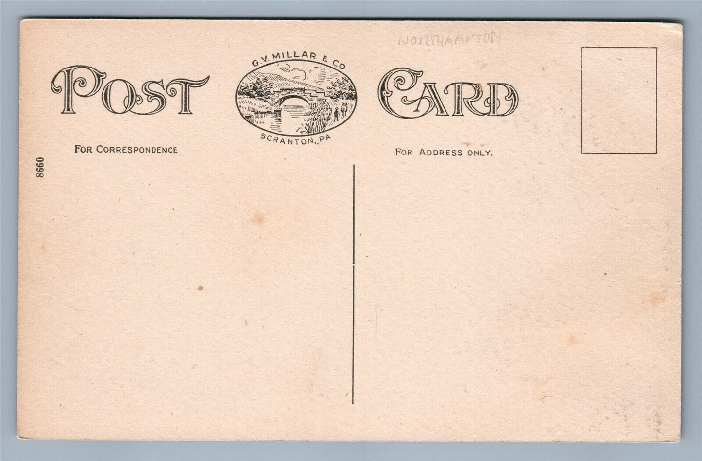 BANGOR PA UPPER BROADWAY ANTIQUE POSTCARD