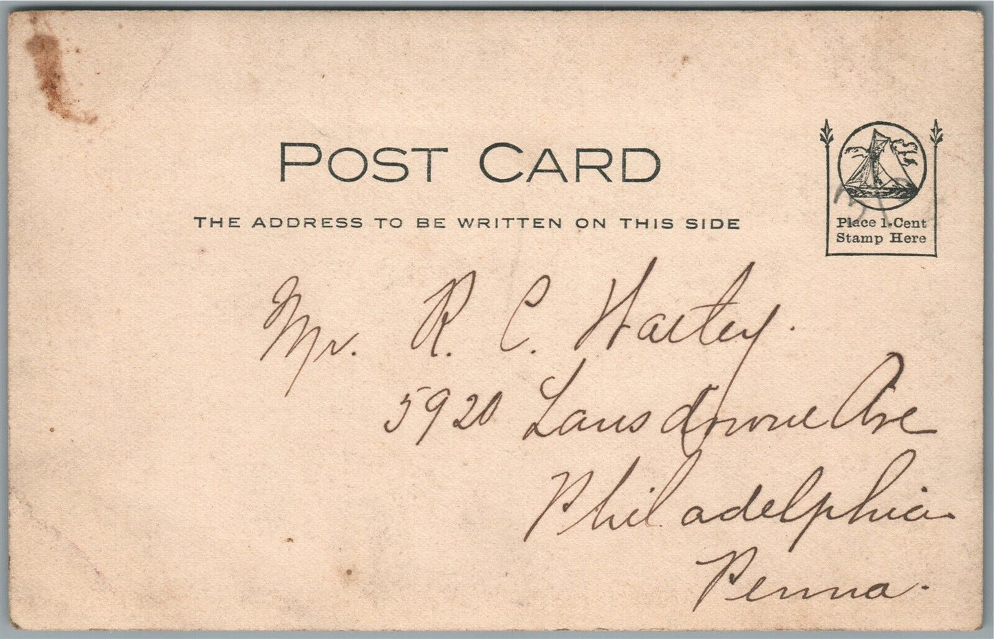 COLESVILLE NJ COOPER'S GLEN ANTIQUE REAL PHOTO POSTCARD RPPC