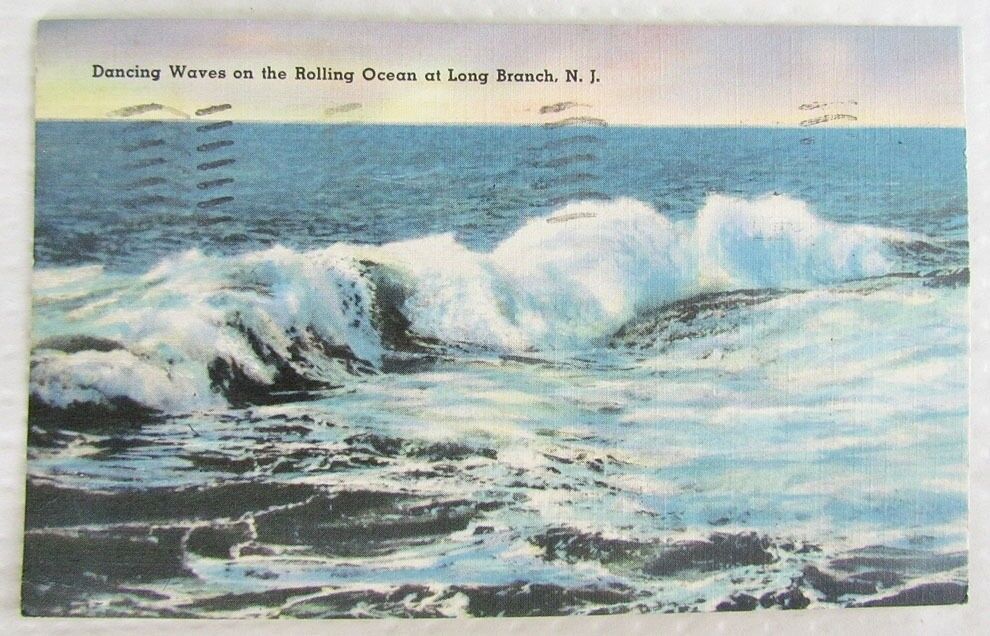 VINTAGE 1941 POSTCARD - LONG BRANCH N.J.