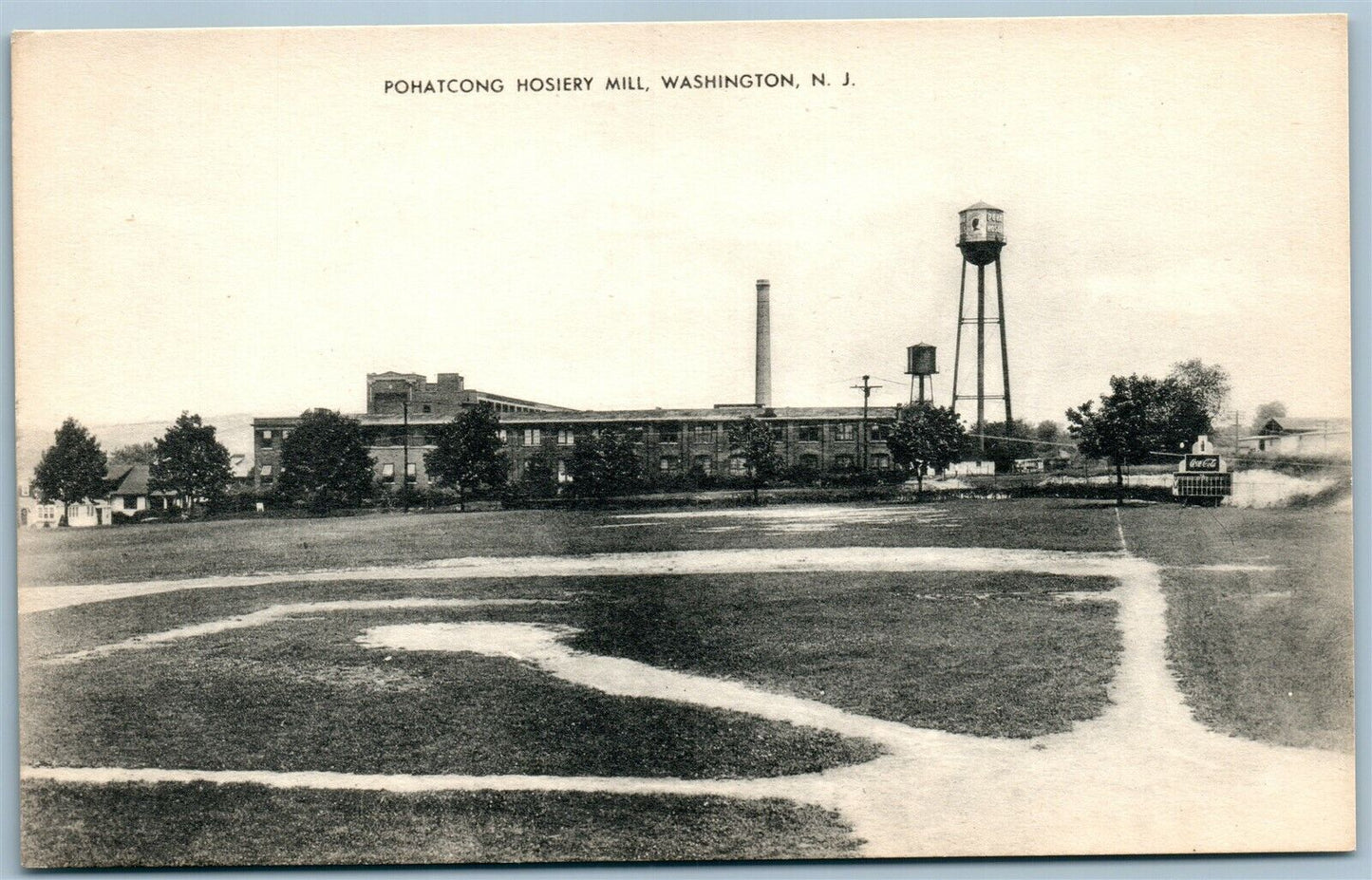 WASHINGTON NJ POHATCONG HOSIERY MILL VINTAGE POSTCARD