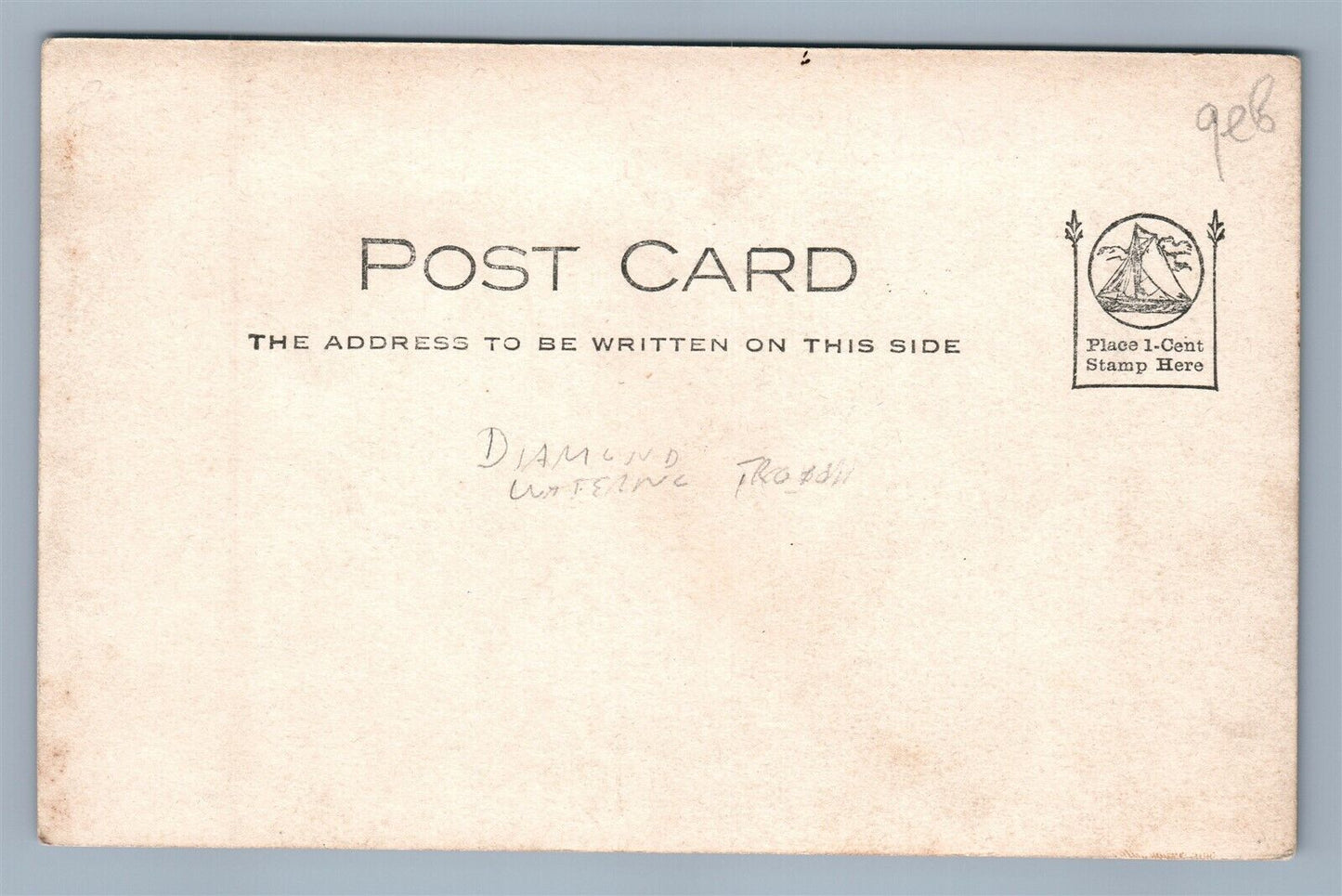 ROCKWOOD PA MARKET STREET ANTIQUE REAL PHOTO POSTCARD RPPC