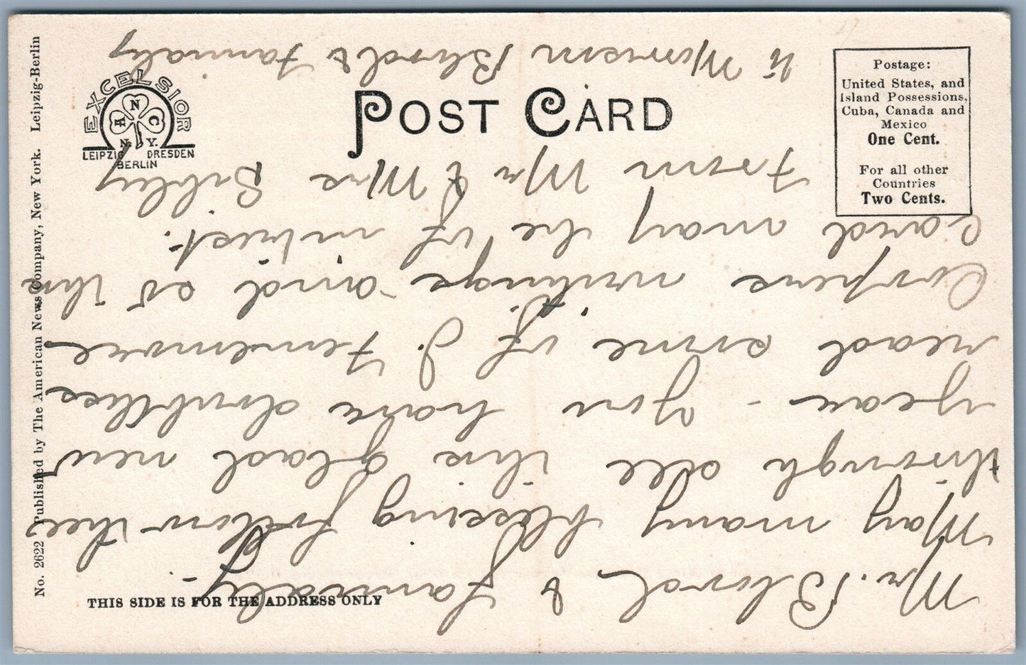 COOPERSTOWN NY GRAVE OF JAMES FENIMORE COOPER ANTIQUE POSTCARD