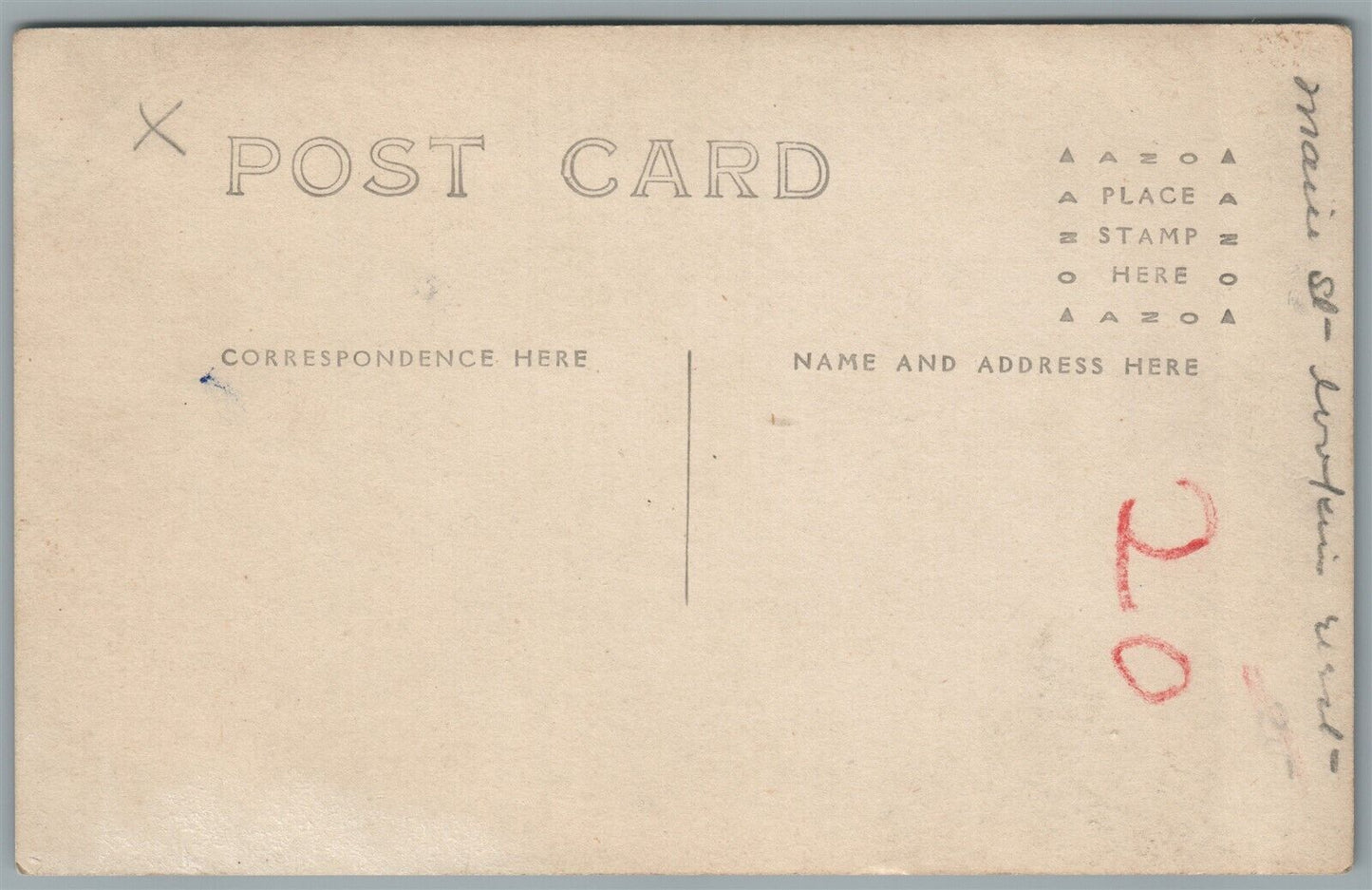 VILLAGE MAIN STREET ANTIQUE REAL PHOTO POSTCARD RPPC