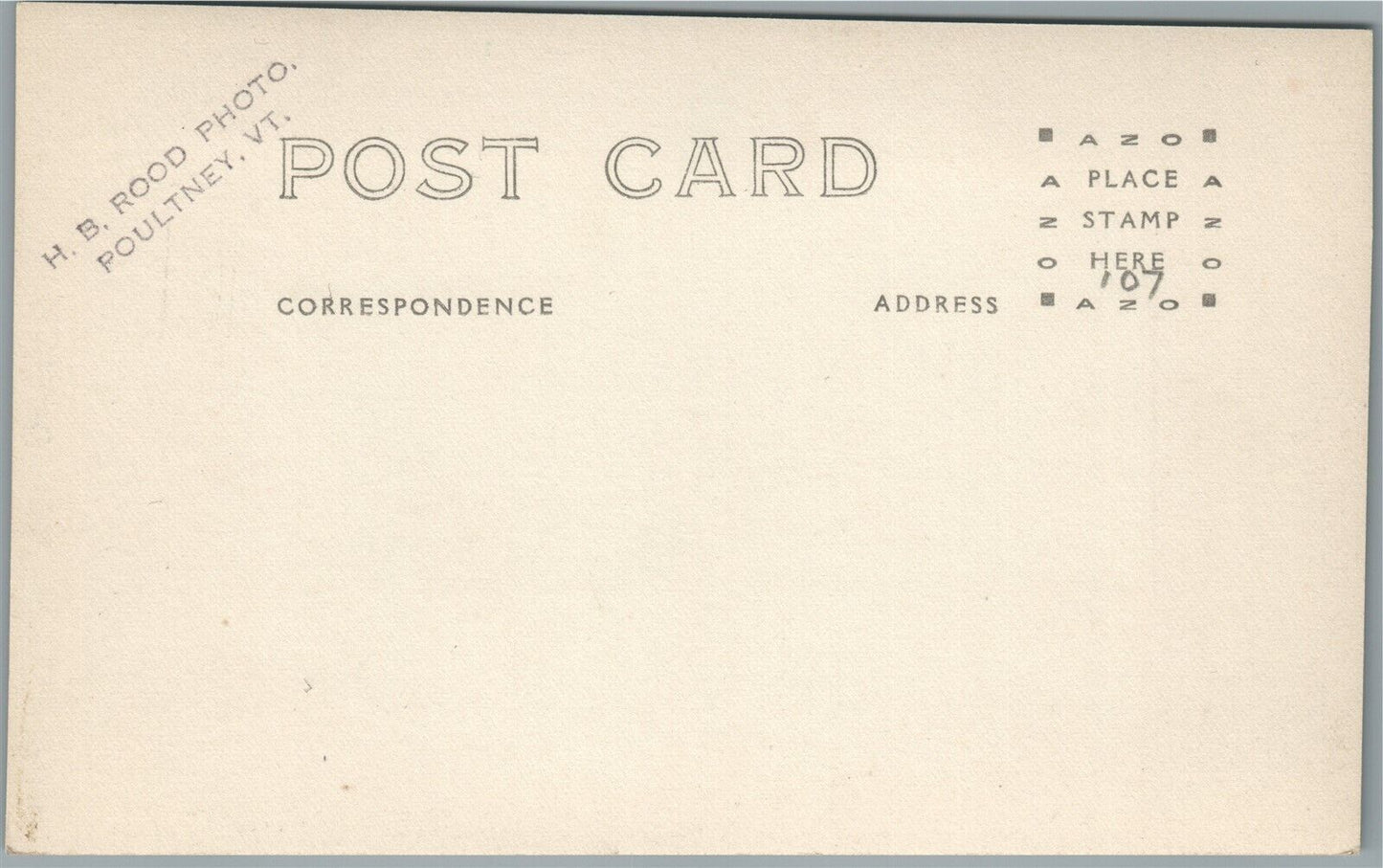 POULTNEY VT MAIN STREET ESSO GAS STATION ANTIQUE REAL PHOTO POSTCARD RPPC