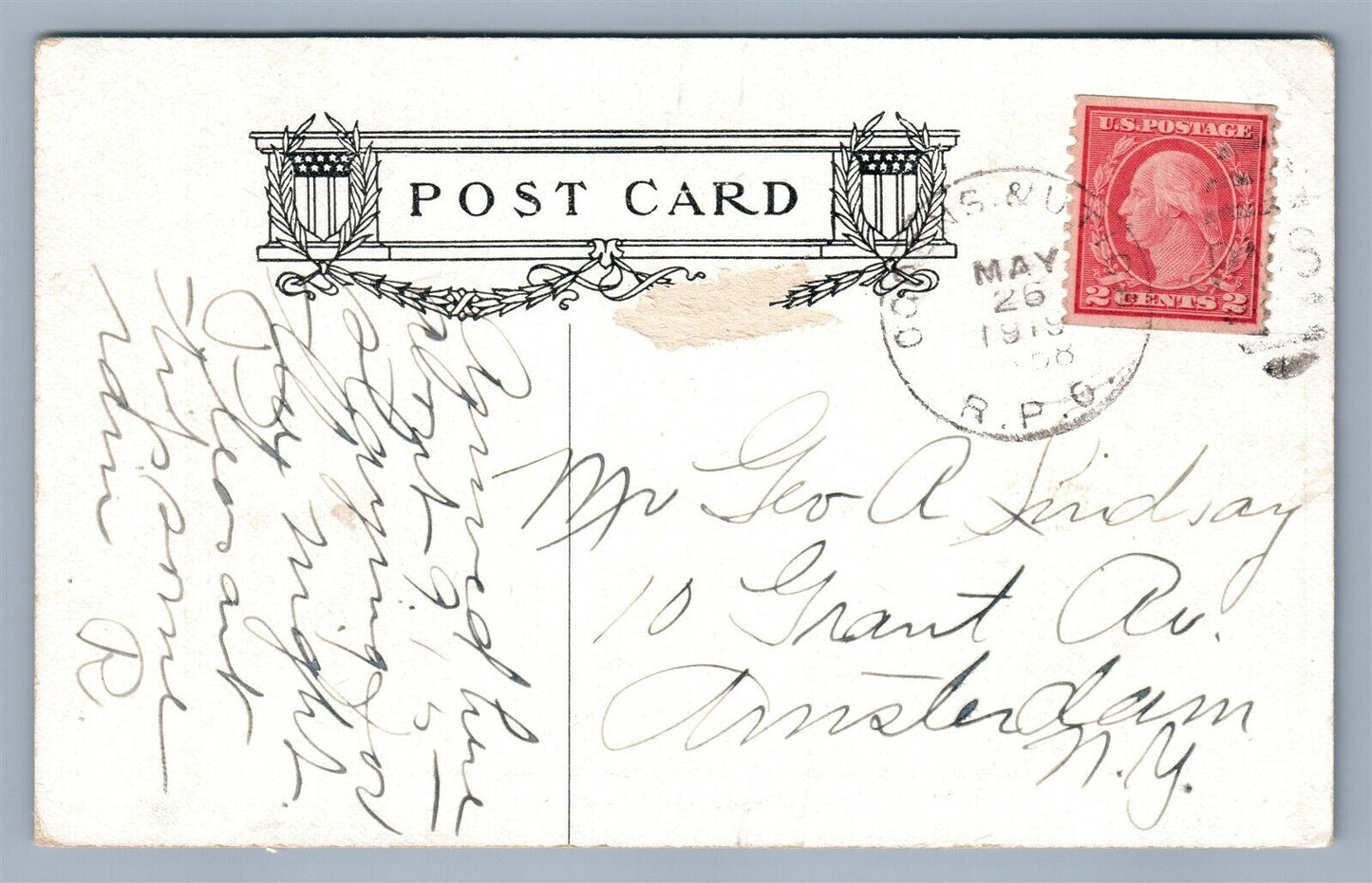 CARTHAGE NY ELMHIRST HOTEL L.J.COLE PROP. ANTIQUE POSTCARD