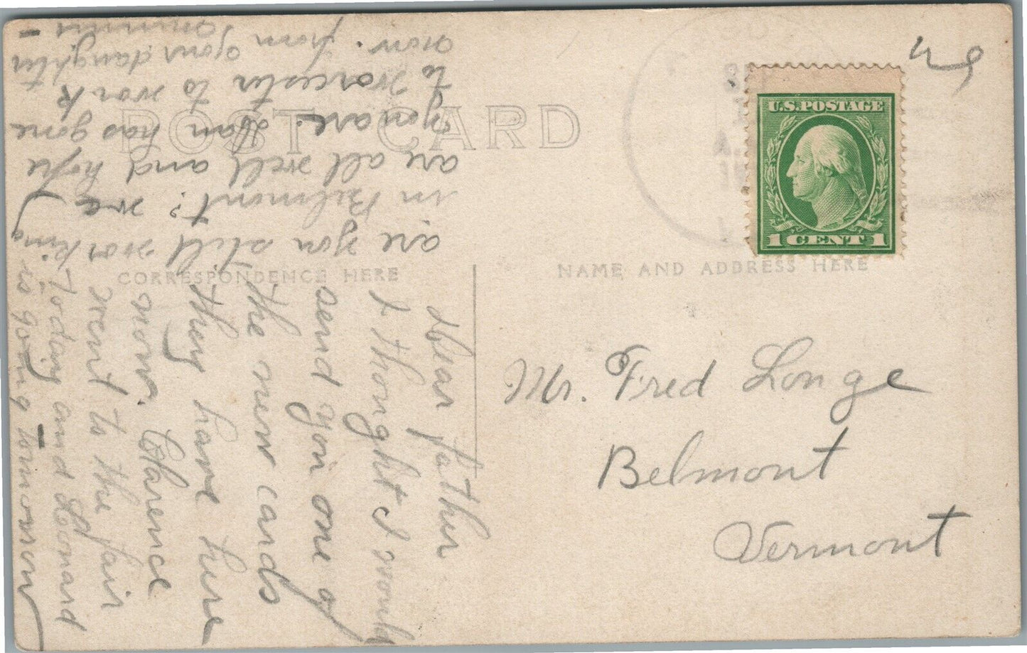 AMSDEN VT FROM KILN BRIDGE ANTIQUE REAL PHOTO POSTCARD RPPC