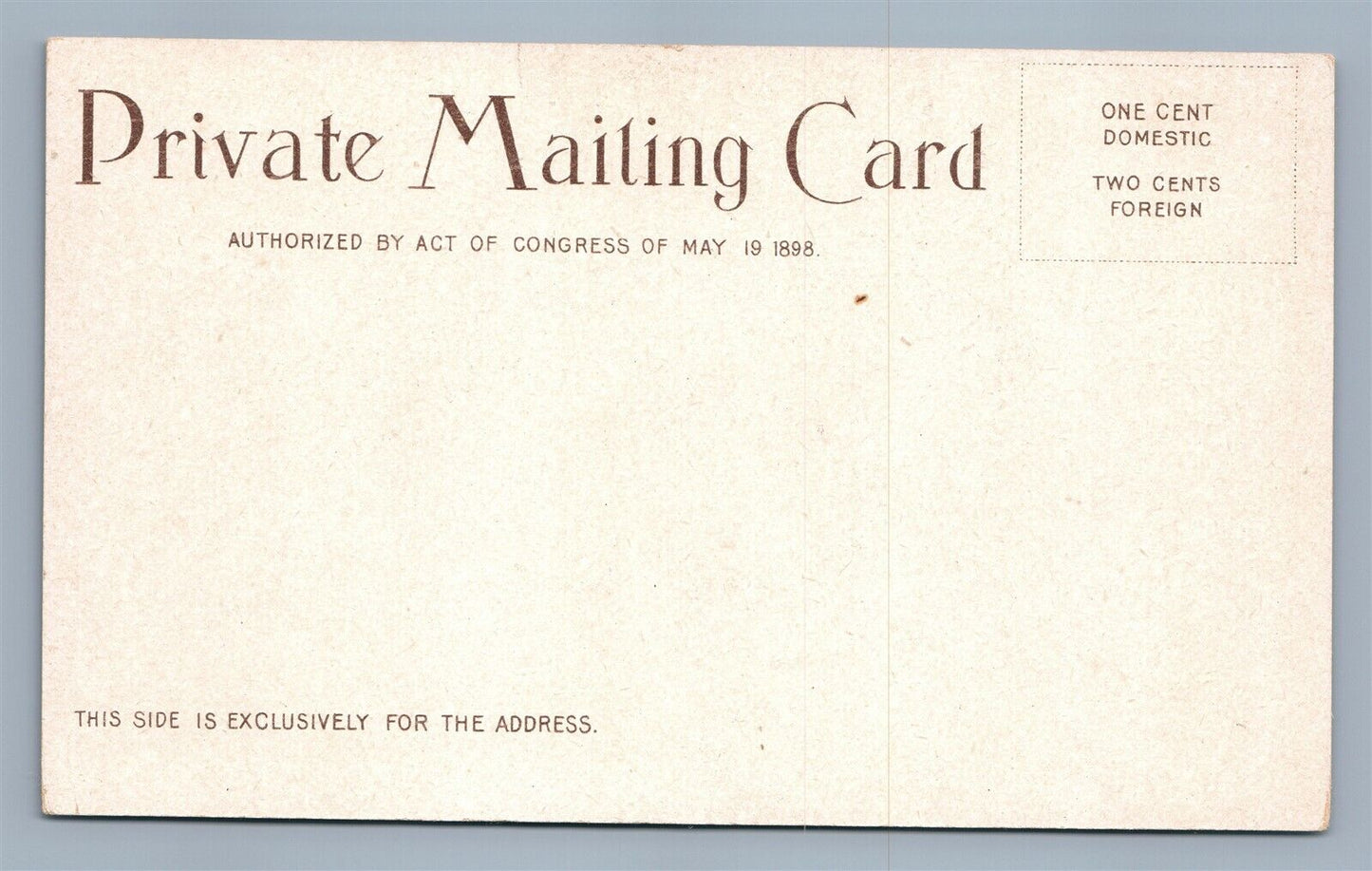 DUTCH COCOA S. BARLETT BOSTON MA ADVERTISING ANTIQUE POSTCARD PRIVATE MAIL CARD