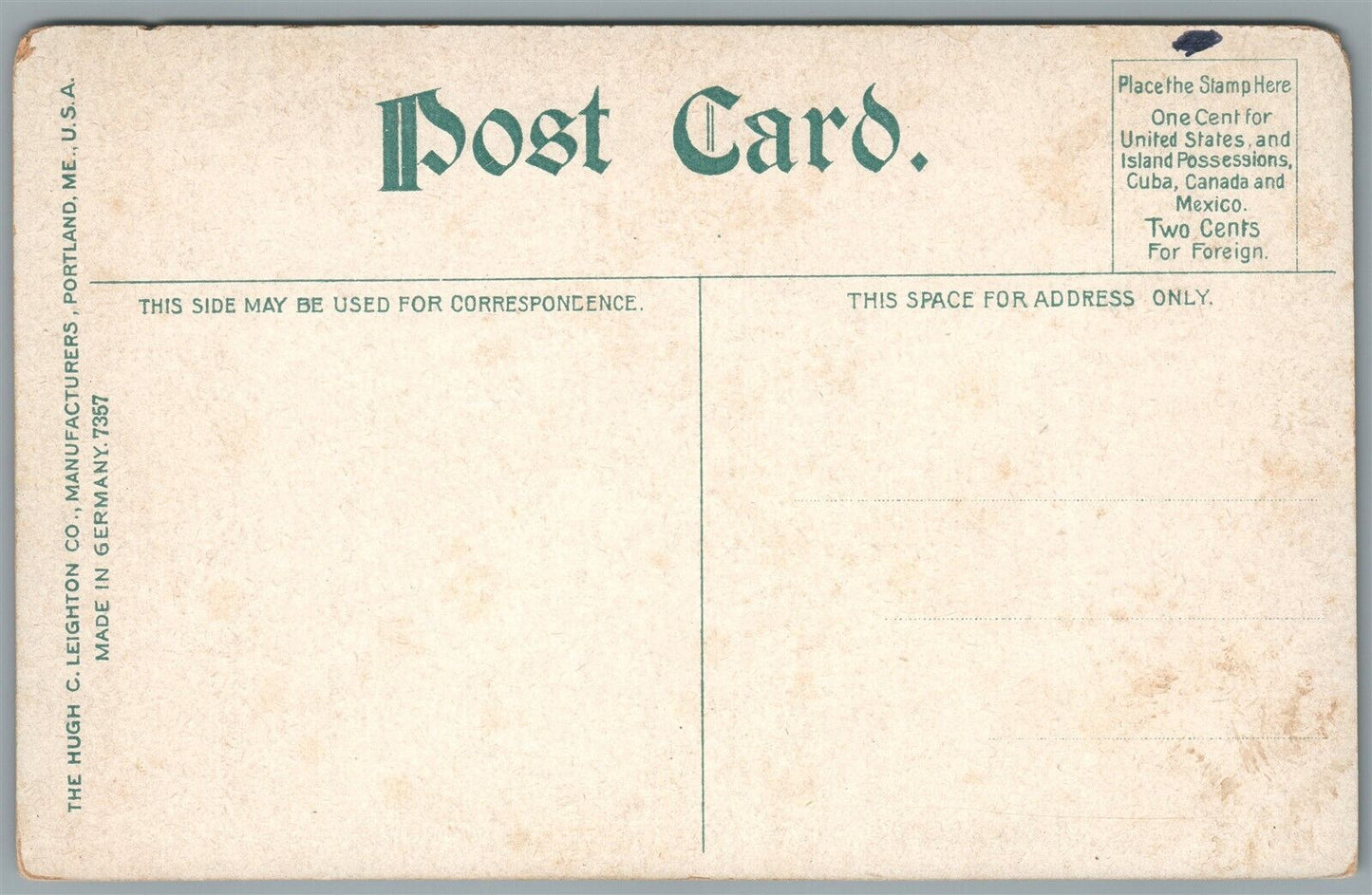 CHRISTMAS COVE ME NORTH SIDE ANTIQUE POSTCARD