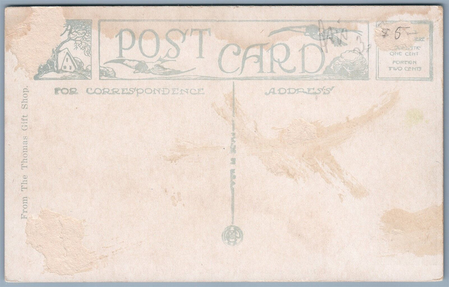 RUSHFORD NY BUSINESS BLOCK MAIN STREET ANTIQUE POSTCARD