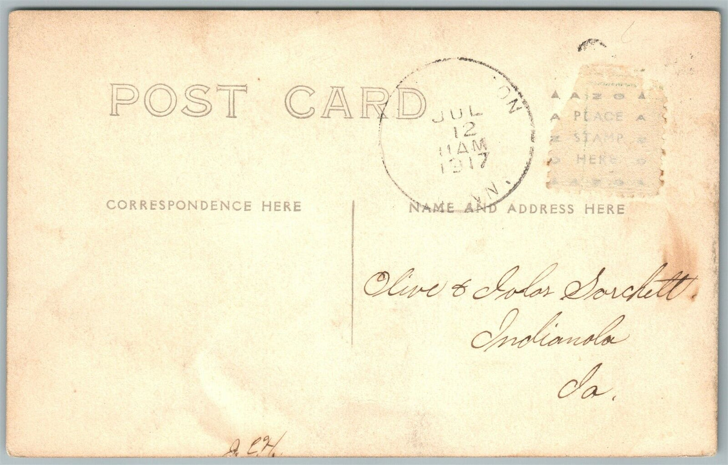 HENDERSON MN EXAGGERATED FISHING 1917 ANTIQUE REAL PHOTO POSTCARD RPPC