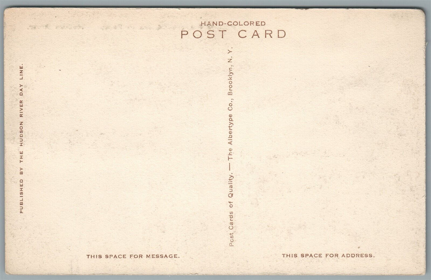 HUDSON RIVER NY INDIAN POINT PLAYGROUND ANTIQUE POSTCARD