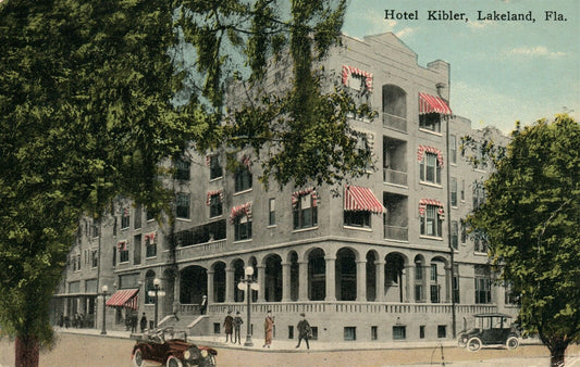 LAKELAND FL HOTEL KIBLER ANTIQUE POSTCARD