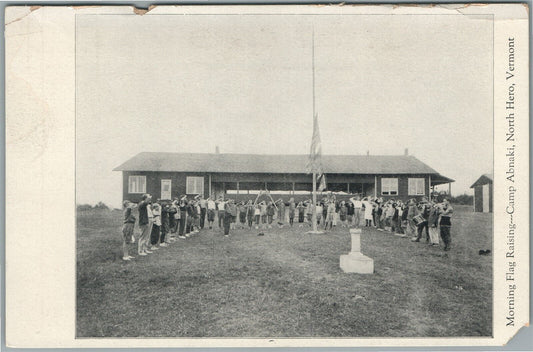 NORTH HERO VT CAMP ABNAKI ANTIQUE POSTCARD