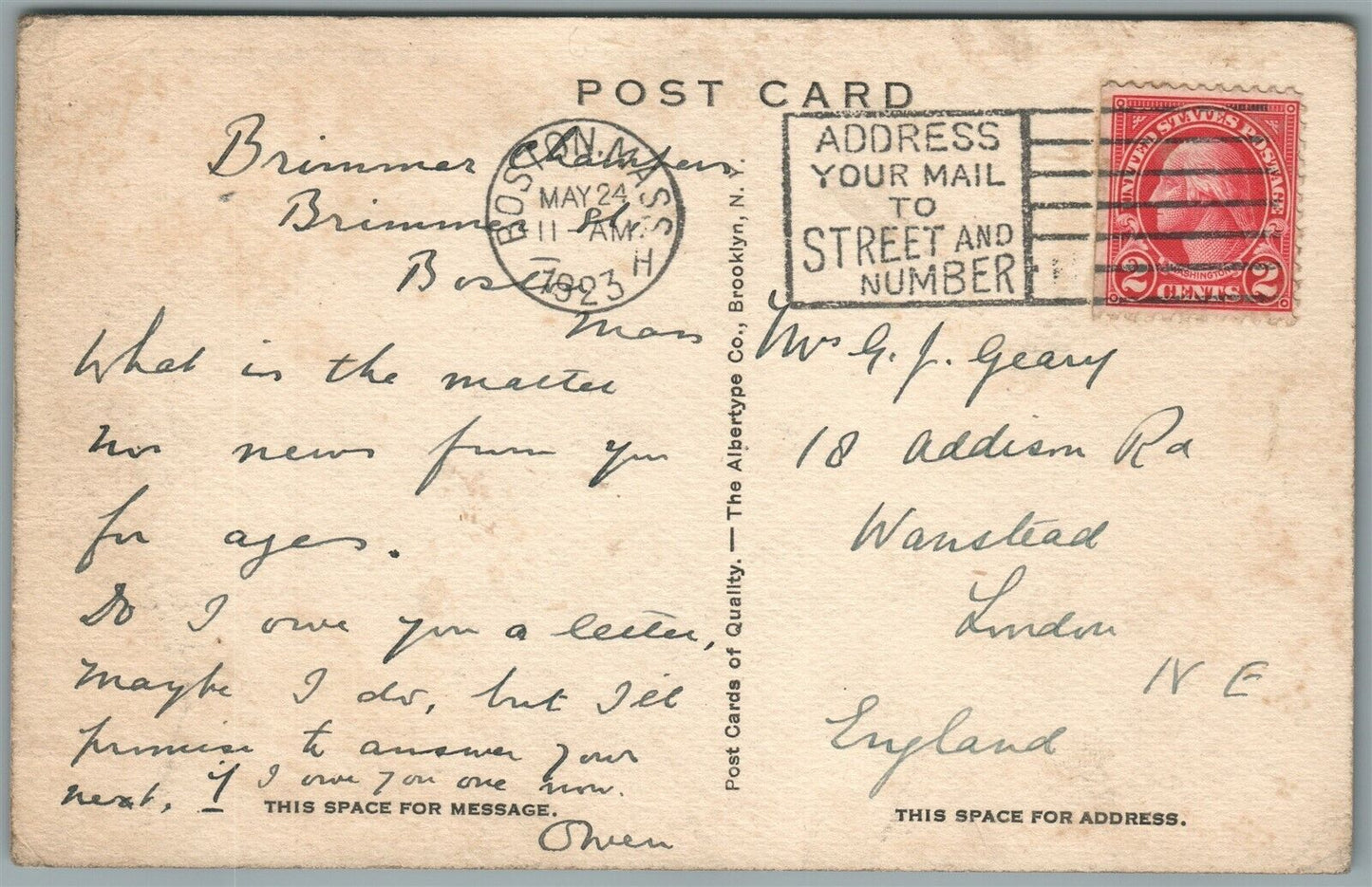 NORTHPORT NY ASHOROKEN BEACH ANTIQUE POSTCARD