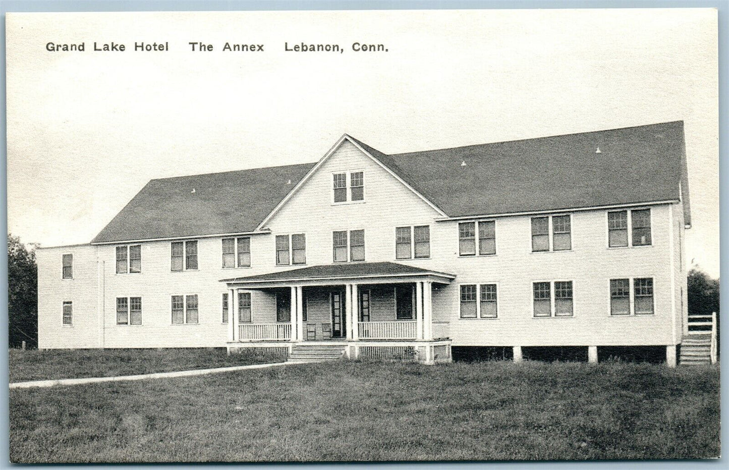 LEBANON CT GRAND LAKE HOTEL THE ANNEX ANTIQUE POSTCARD