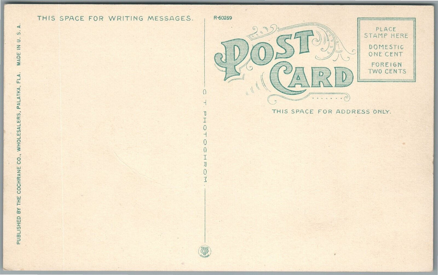 ARCADIA FL DE SOTO HIGH SCHOOL ANTIQUE POSTCARD