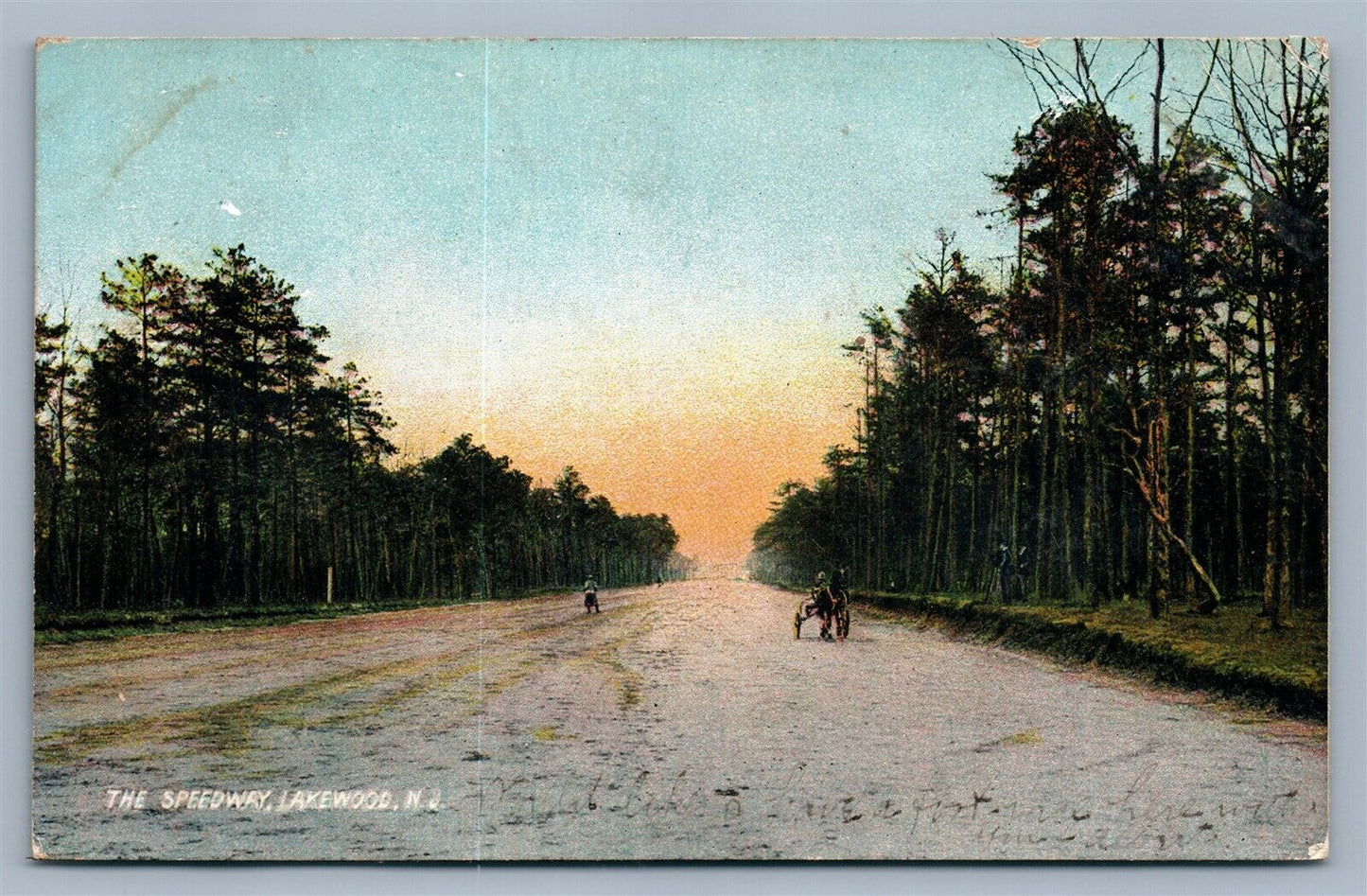 LAKEWOOD NJ SPEEDWAY ANTIQUE POSTCARD